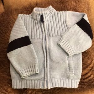 BabyGap Cotton Sweater 12-18M Light Blue/Navy